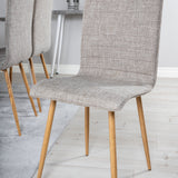 Polar Jídelní stůl 180 cm - Bílá deska / Bílé nohy+Windu Lyx Jídelní židle - Světle šedá / Dub_6