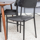 Jídelní stůl Polar 180 cm - Ořechová deska - Ořechové nohy + Jídelní židle Polly - Černá / Černá _6