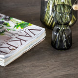 Jídelní stůl Marina - šedý "dub" / bílé nohy + židle Polar - šedá látka Bílé nohy _6