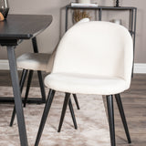 Rozšiřitelný Inca - černý top / černé nohy + sametová jídelní židle manšestr - béžová / černá_4