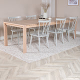 Posuvný prodlužovací stůl - White Wash - 170+40+40cm - Mariette - Jídelní židle - Šedá 6