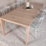 Posuvný prodlužovací stůl - White Wash - 170+40+40cm - Mariette - Jídelní židle - Šedá 6