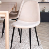 Posuvný rozkládací stůl - White Wash - 170+40+40cm +Jídelní židle Polar- Black le