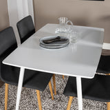 Polar Jídelní stůl 120 cm - White White +Windu Matstol - Ek-Look / Mörkgrå _4
