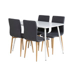 Polar Jídelní stůl 120 cm - White White +Windu Matstol - Ek-Look / Mörkgrå _4