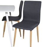 Polar Jídelní stůl 120 cm - White White +Windu Matstol - Ek-Look / Mörkgrå _4