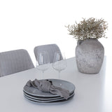 Polar Jídelní stůl 180 cm - Bílá deska / Bílé nohy+Plaza Jídelní židle - Bílá l