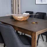 Posuvný prodlužovací stůl - Dub kouřový - 170+40+40 cm + Jídelní židle Velvet Deluxe -