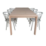 Slider Extension Table - White Wash - 170+40+40cm - Bobby - Jídelní židle - Světle šedá 6