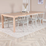 Slider Extension Table - White Wash - 170+40+40cm - Bobby - Jídelní židle - Světle šedá 6