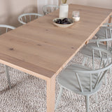 Slider Extension Table - White Wash - 170+40+40cm - Bobby - Jídelní židle - Světle šedá 6