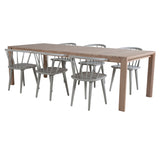 Slider Extension Table - White Wash - 170+40+40cm - Bobby - Jídelní židle - Světle šedá 6