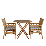 Cane Café stůl ø80cm - Bamboo+Cane Karmstol_2