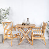 Cane Café stůl ø80cm - Bamboo+Cane Karmstol_2