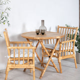 Cane Café stůl ø80cm - Bamboo+Cane Karmstol_2