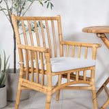 Cane Café stůl ø80cm - Bamboo+Cane Karmstol_2