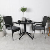 Way café table 70*70+Anna Chair - Black_2