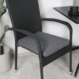 Way café table 70*70+Anna Chair - Black_2