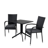Way café table 70*70+Anna Chair - Black_2