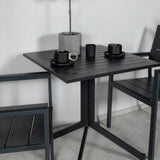 Kavárenský stůl Way 70*70+Levels Chair (stohovatelné) - Black Alu / Black Aintwood_2