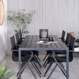 Break Table 205*90 – Černá/Black+Alina Jídelní židle – Černá Alu / Černá Textilene_6