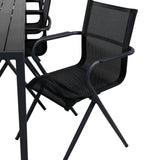 Break Table 205*90 – Černá/Black+Alina Jídelní židle – Černá Alu / Černá Textilene_6