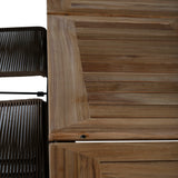 Stůl Panama 152/210 - Stohovací židle Black/Teak+Lindos - Black Alu / Latte Rope_6