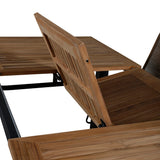 Stůl Panama 152/210 - Stohovací židle Black/Teak+Lindos - Black Alu / Latte Rope_6