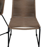 Panama - Stůl - 224/324*100 - svart Alu/Teak+Lindos Stohovací židle - Black Alu / Latte Rope_8