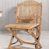 Panama - Stůl - 152/210*90 - Vit Alu/Teak+Cane Skládací jídelní židle - Bambus / Grey Cushion_4