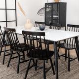 Jídelní stůl Jimmy, černá Bílá HPL+L√∂nneberga Windsor Chair, Black_6