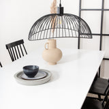 Jídelní stůl Jimmy, černá Bílá HPL+L√∂nneberga Windsor Chair, Black_6