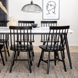 Jídelní stůl Jimmy, černá Bílá HPL+L√∂nneberga Windsor Chair, Black_6