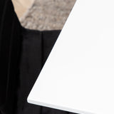 Jídelní stůl Jimmy, černá bílá židle HPL+Windu Lyx židle, černá černá samet_6