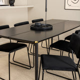 Jídelní stůl Pelle, černá černá židle Black+Kenth, černá černá Velvet_6