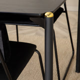 Jídelní stůl Pelle, černá černá židle Black+Kenth, černá černá Velvet_6