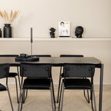 Jídelní stůl Pelle, černá černá židle Black+Kenth, černá černá Velvet_6