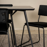 Jídelní stůl Petra , černá černá dýha + židle Kenth , černý černý samet_6