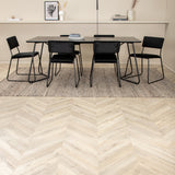 Jídelní stůl Petra , černá černá dýha + židle Kenth , černý černý samet_6