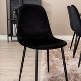 Jídelní stůl Petra , černá černá dýha+jídelní židle Polar , černé nohy Black Velvet (ers√§tter 19902,888)_6