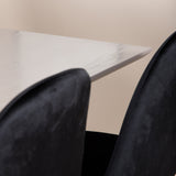 Jídelní stůl Piazza, černá šedá dýha+polární jídelní židle, černé nohy Black Velvet (ers√§tter 19902,888)_6