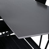 Jídelní stůl Piazza, černá šedá dýha + židle Windu Lyx, černá černá Velvet_6