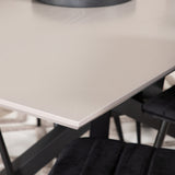 Jídelní stůl Piazza, černá šedá dýha + židle Windu Lyx, černá černá Velvet_6