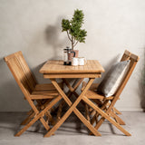 Jídelní stůl Kenya 120*70*H75 - Teak+Keňa skládací židle s područkou - Teak_4