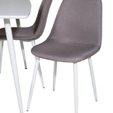 Polar Jídelní stůl 120 cm - White White +Polar Matstol - Vit / Mellangrå _4