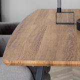 Jídelní stůl Inca - 160/200*85*H75 - Dub / Černá +Komfortní židle 2-balení Polar grey - Černé nohy _4