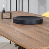 Inca Matbord - Svart / Oljad Ek - 160/200*85*H75+Velvet Matstol - Svart / Gul Sa