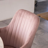 Jídelní stůl Razzia 106 cm - Šedá Terazzo / Černá + Komfortní jídelní židle - Černé nohy / Dusty Pink Manšestr _4