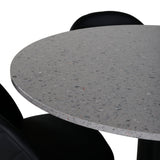 Razzia Jídelní stůl 106cm - Šedá Terazzo / BlackVelvet jídelní židle mosaz š. ulice