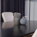 Piazza Matbord - Ek-look / svart - 180*90*75 +Comfort - Jídelní židle - Dub/Světle šedá _6